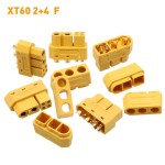 XT60 (2+4) Male Female Plug With Signal Pin and Sheath Solder Wire Model Accessories